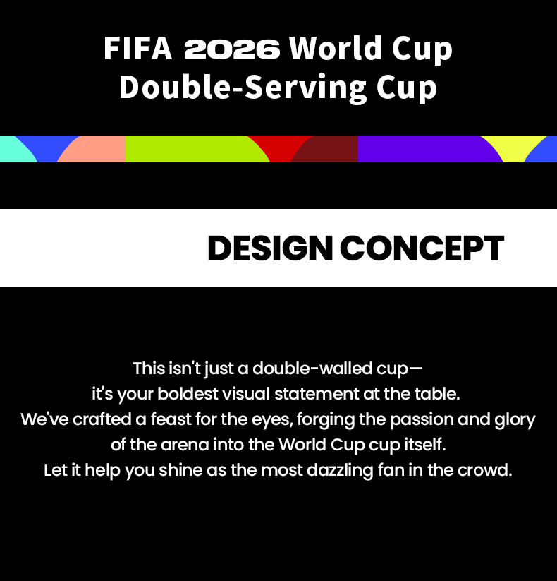 Detalles de Vaso Doble Bebida FIFA World Cup 2026 parte 2