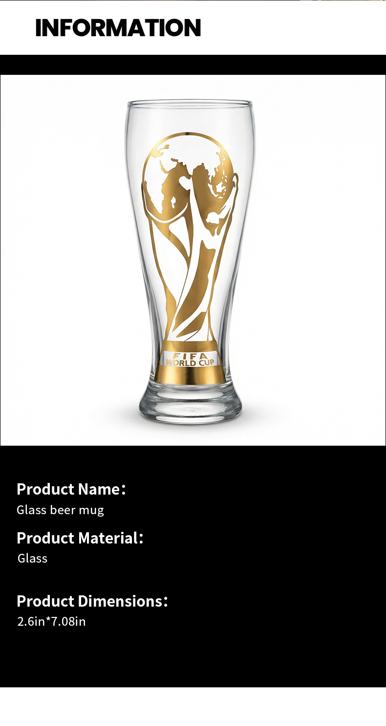 Detalles de Tarro Cervecero de Vidrio FIFA World Cup 2026 parte 5