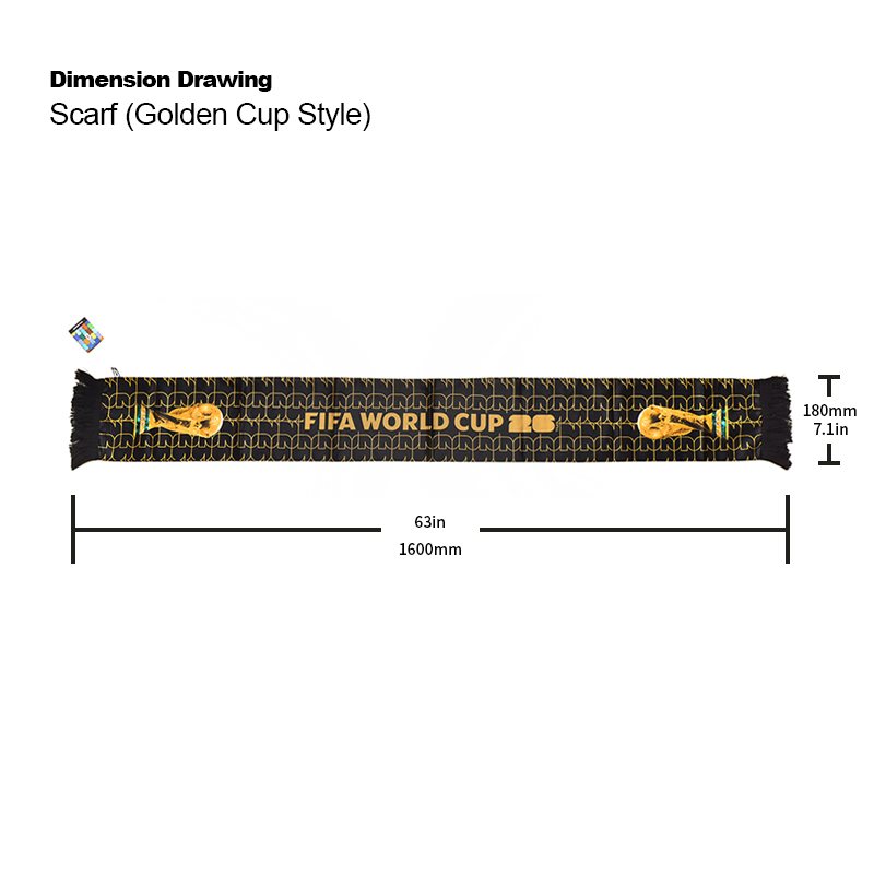 Bufanda Copa Dorada FIFA World Cup 2026 imagen 8